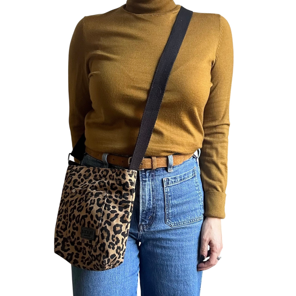 Sixton Lisbon City Bag in Sand Leopard Print