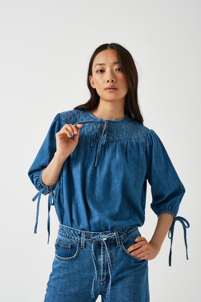 seventy + mochi Clio Blouse in Summer Vintage