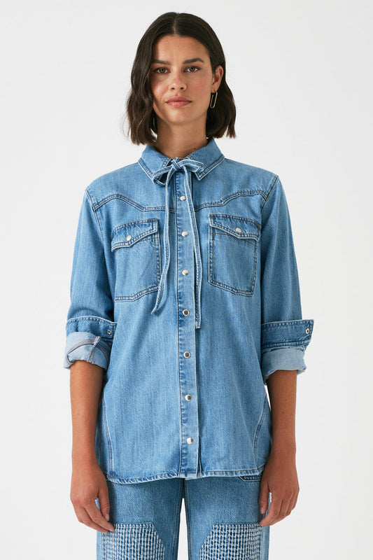 seventy + mochi Mia Shirt in Dakota vintage
