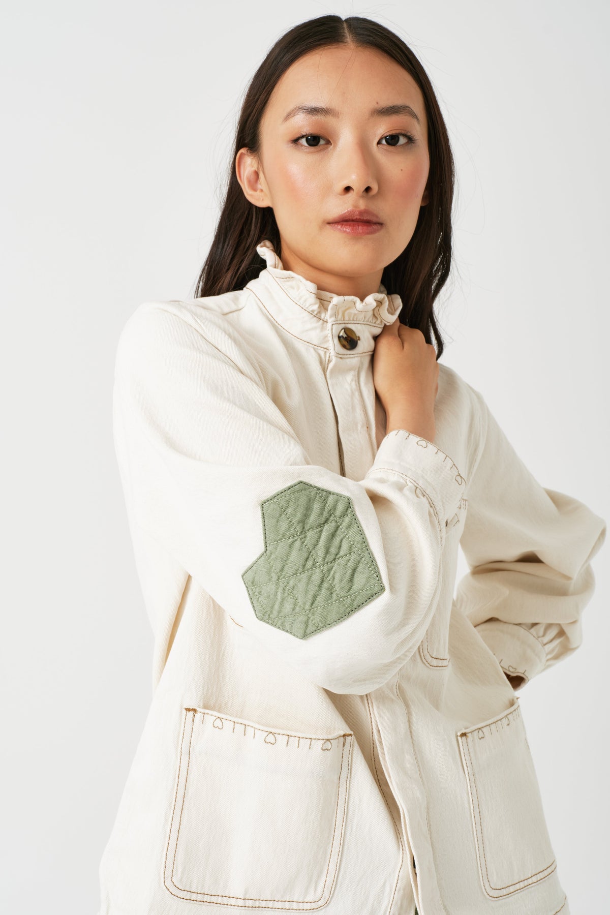 seventy + mochi Dear Pablo Jacket in Ecru