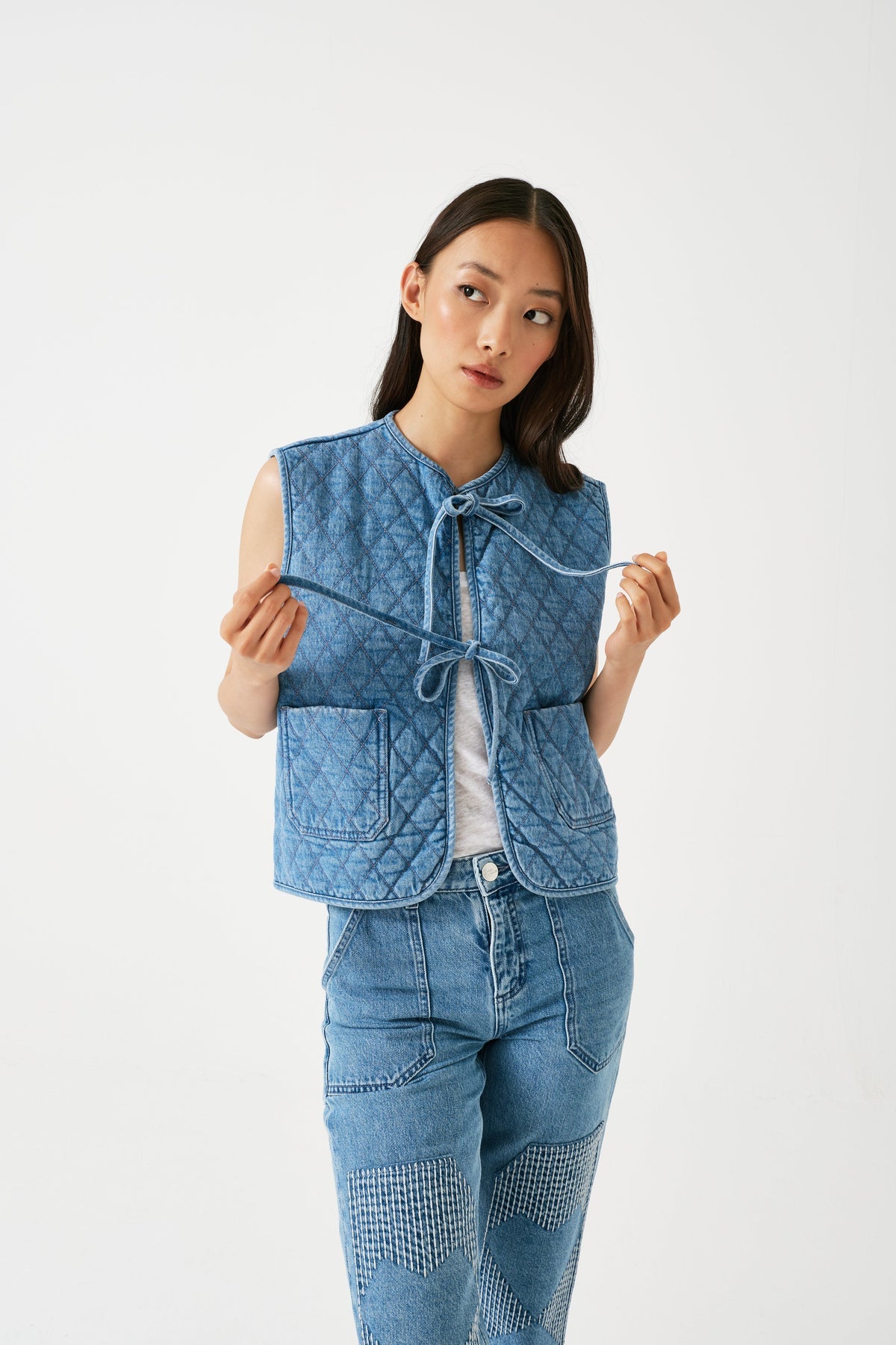 seventy + mochi Aria Vest in Rodeo Vintage