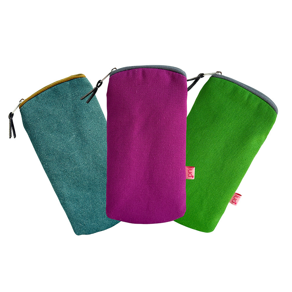Lua Plain Plain Canvas Glasses Purse