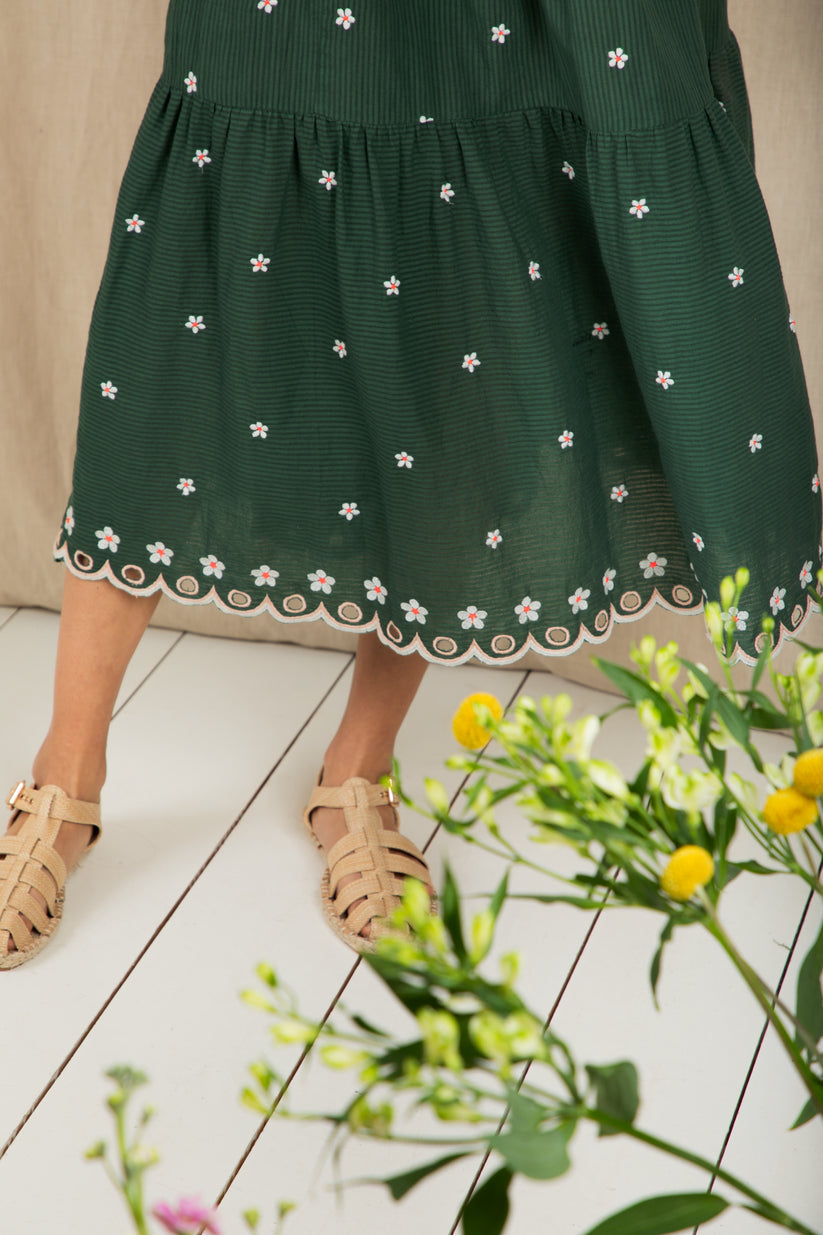 Bonte London Mavis Dress in Field Green