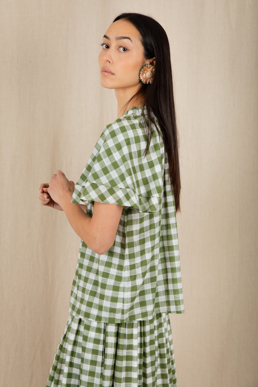 Bonte London Mina Top in Aloe