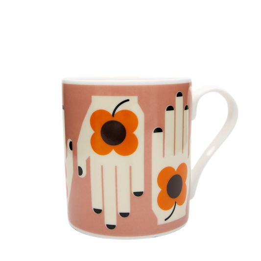 Frances Collett - Medium Ceramic Mug - Flower in the Hand