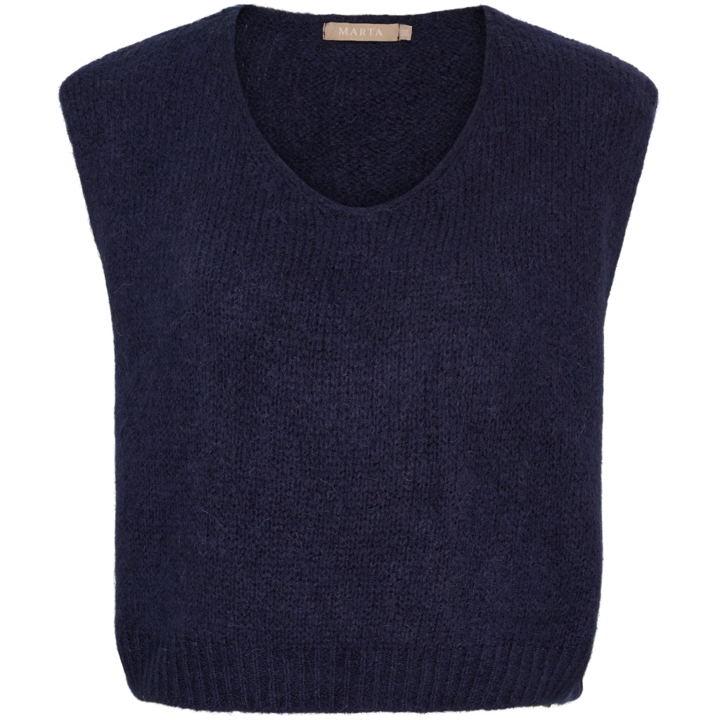 Marta Marlene Vest in Blue Scuro