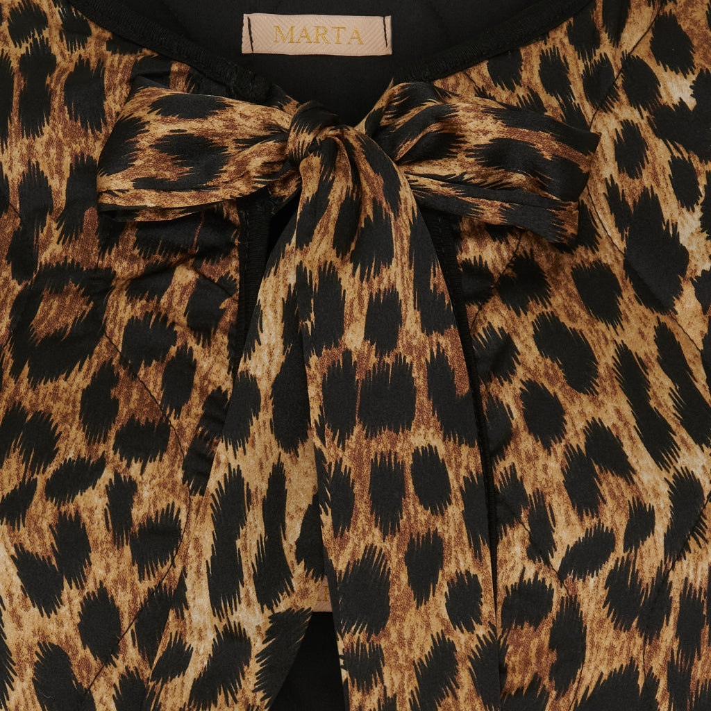 Marta Du Chateau Mona Vest in Leopard print