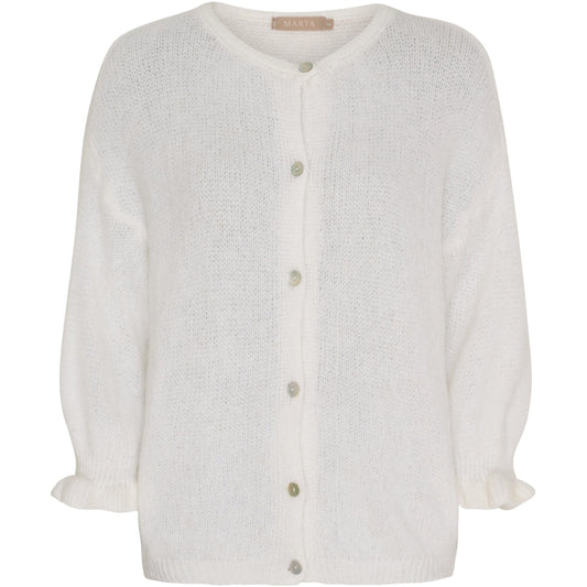 Marta Juliana Cardigan in Blanco