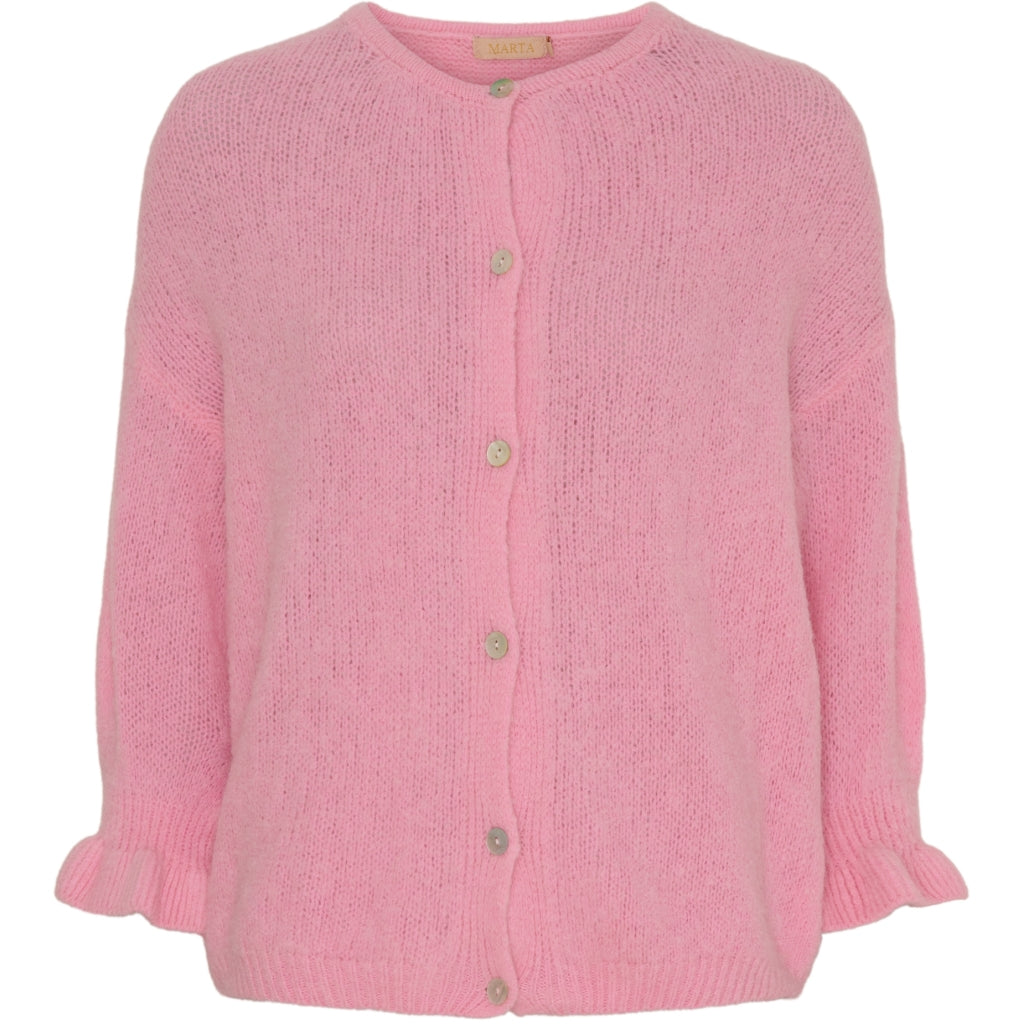 Marta Du Chateau Juliana Cardigan in Baby Pink