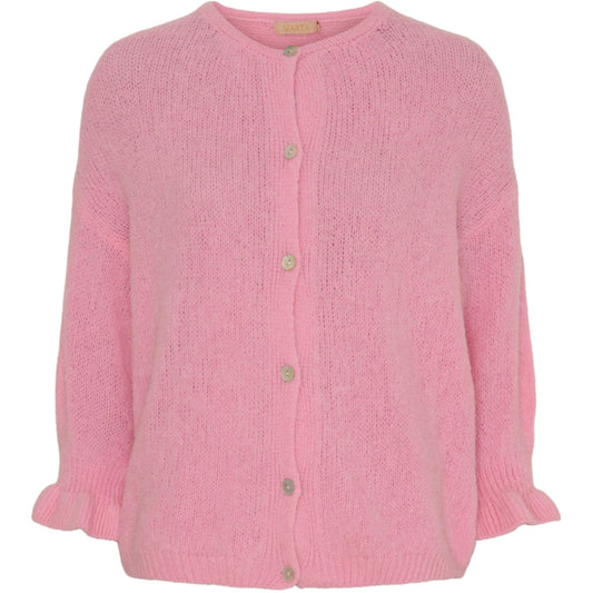 Marta Du Chateau Juliana Cardigan in Baby Pink