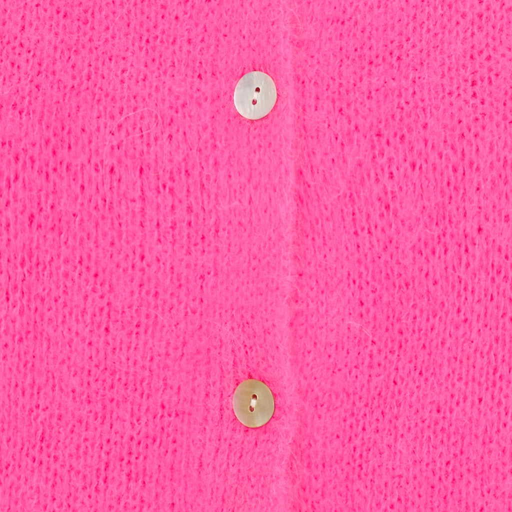 Marta Du Chateau Juliana Cardigan in Fluro Pink
