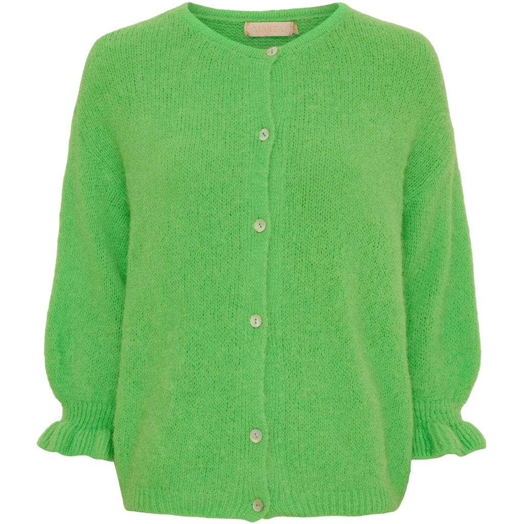 Marta Du Chateau Juliana Cardigan in Fluro Green