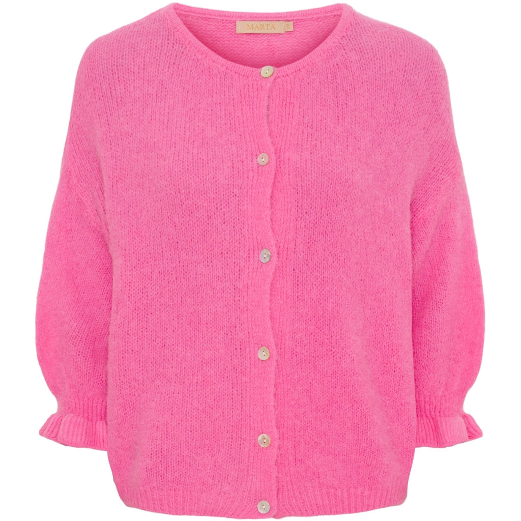 Marta Du Chateau Juliana Cardigan in Bubblegum