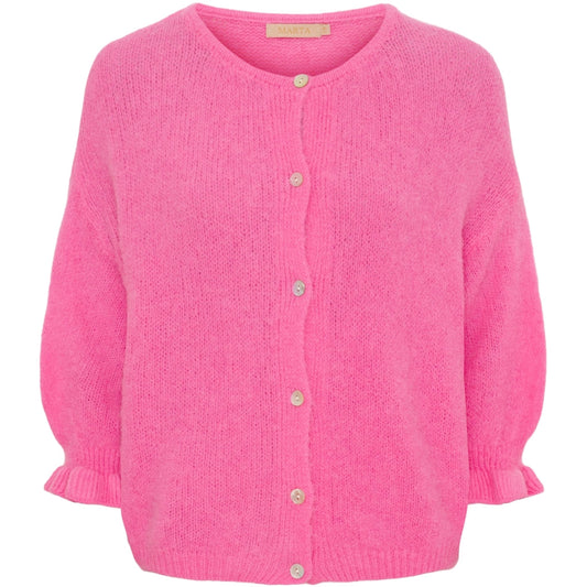 Marta Du Chateau Juliana Cardigan in Bubblegum