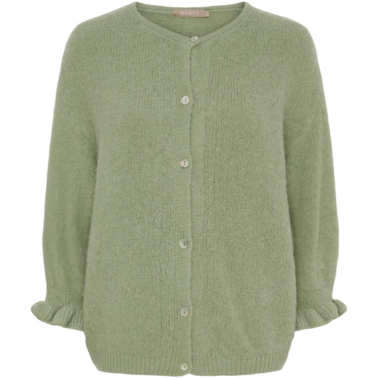 Marta Du Chateau Juliana Cardigan in Salvia Green