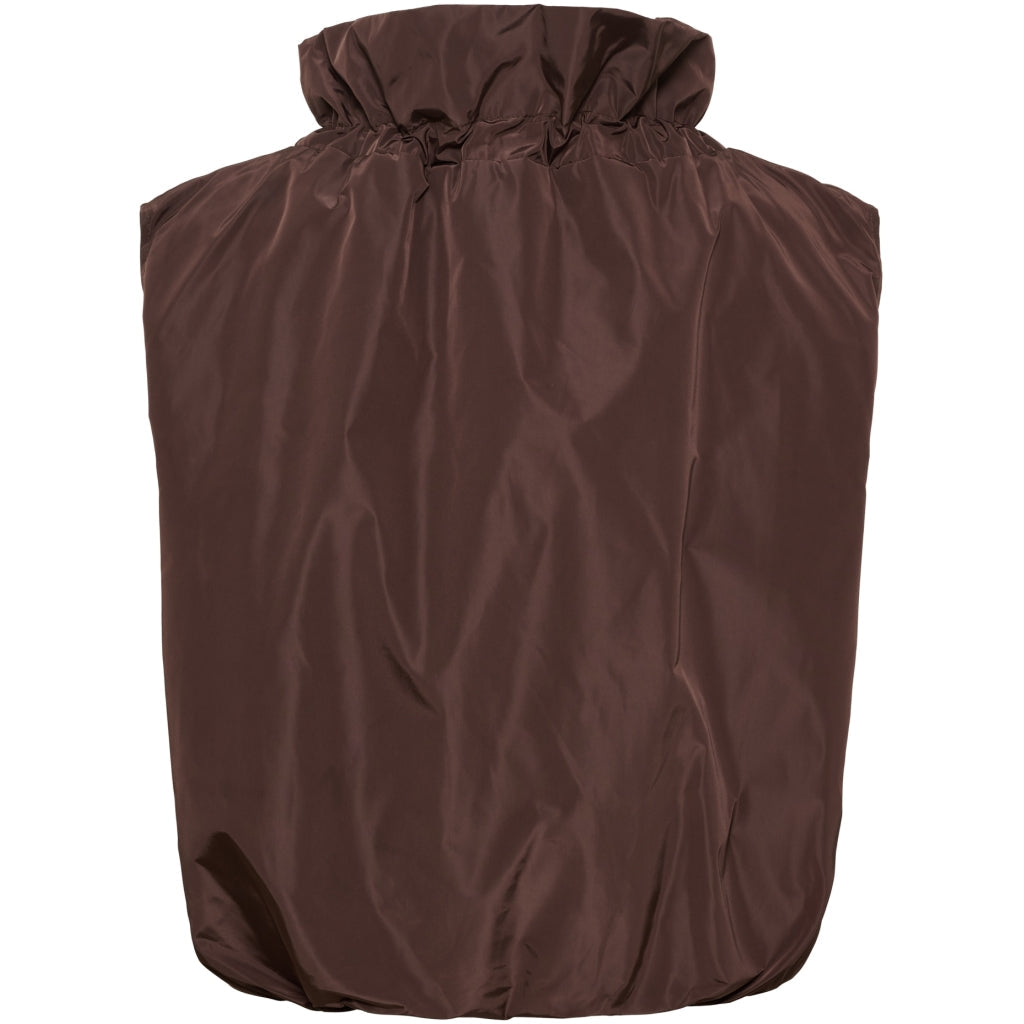 Marta Anthea Ruffled Gilet in Moro