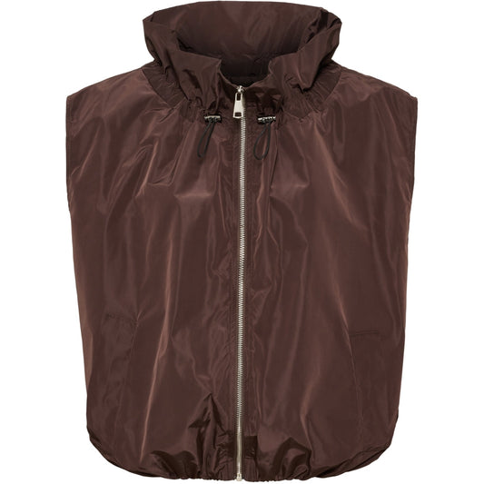 Marta Anthea Ruffled Gilet in Moro