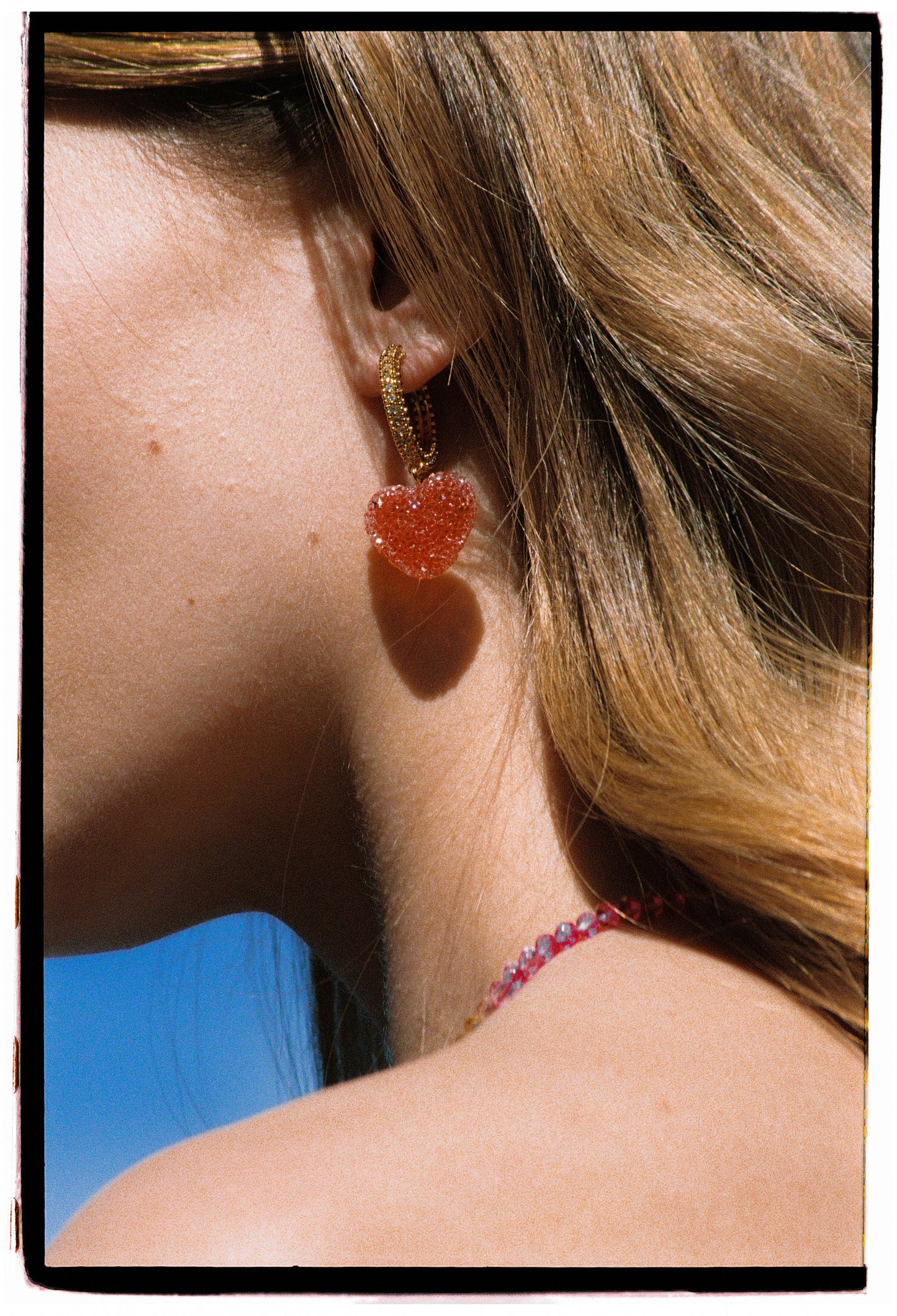Crystal Haze Jelly Heart Collector Earrings Pave (G)