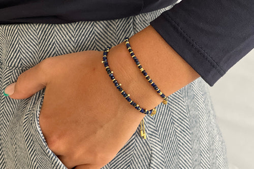 Boho Betty Mystical Lapis Lazuli Gold Bracelet