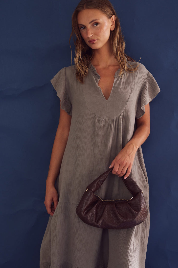 Noella Laurel Dress in Timber Brown