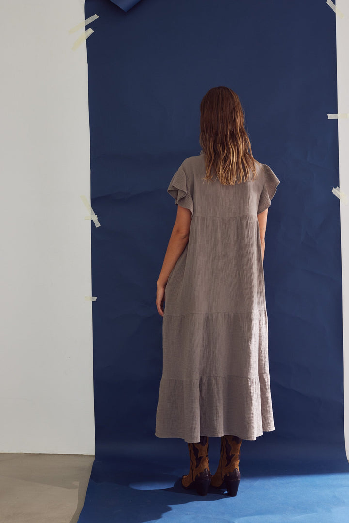 Noella Laurel Dress in Timber Brown