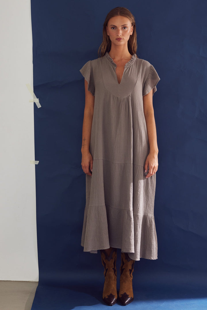 Noella Laurel Dress in Timber Brown