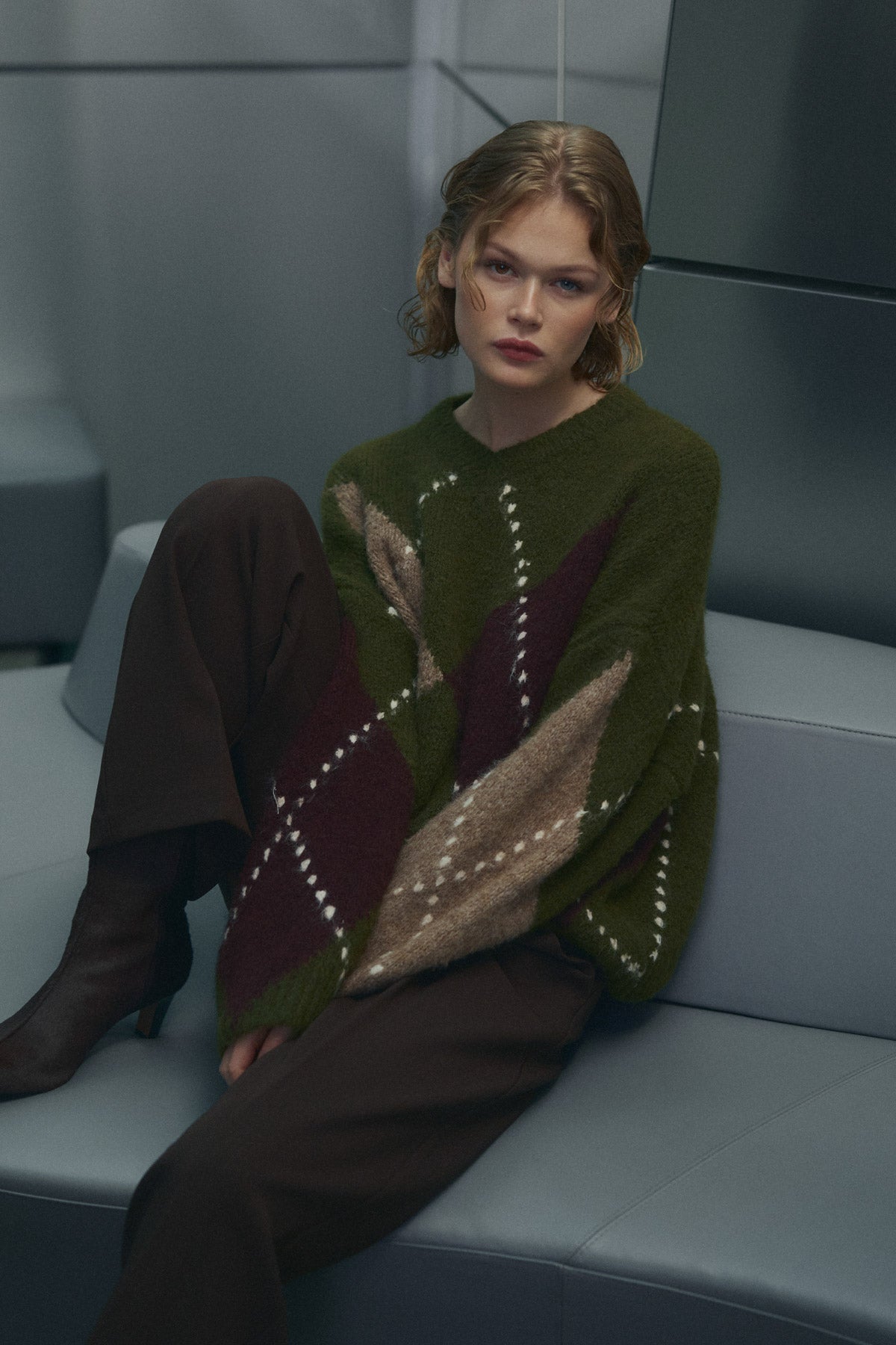 Noella Lai Knit in Avacado Green Mix
