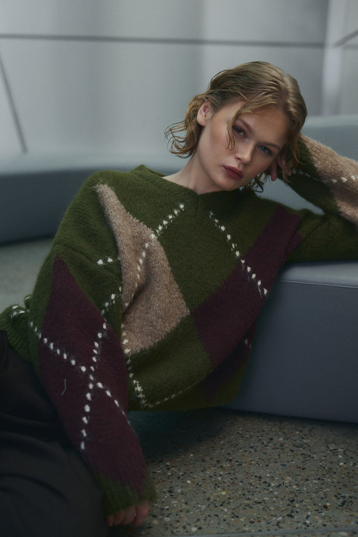 Noella Lai Knit in Avacado Green Mix