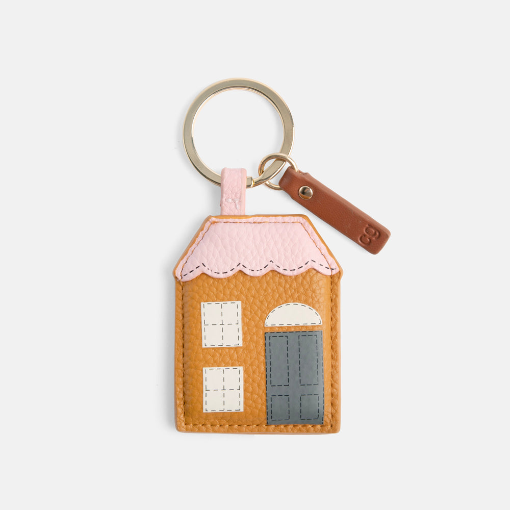 Caroline Gardner Tan, Pink House Novelty Keyring