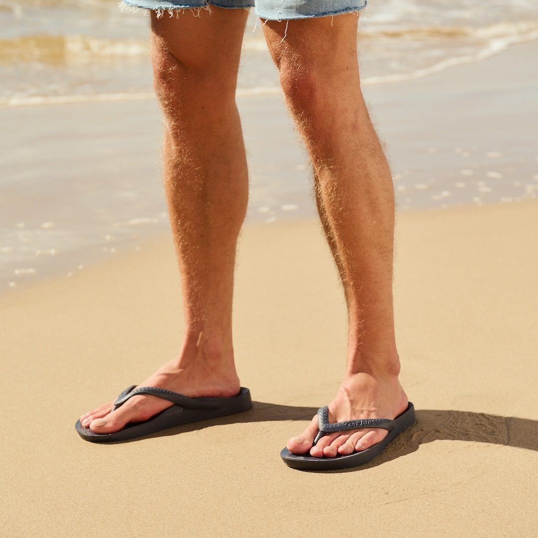 Archies Navy Arch Support Flip Flops - Classic