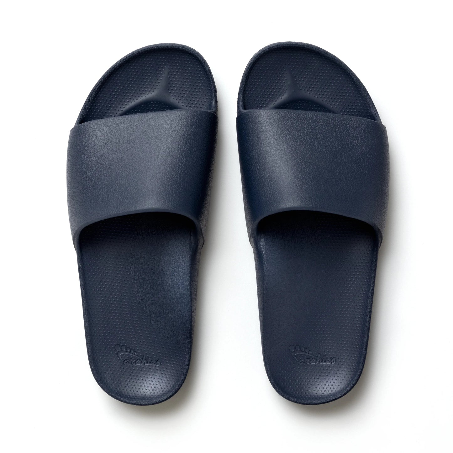 Archies Navy Arch Support Slides - Classic