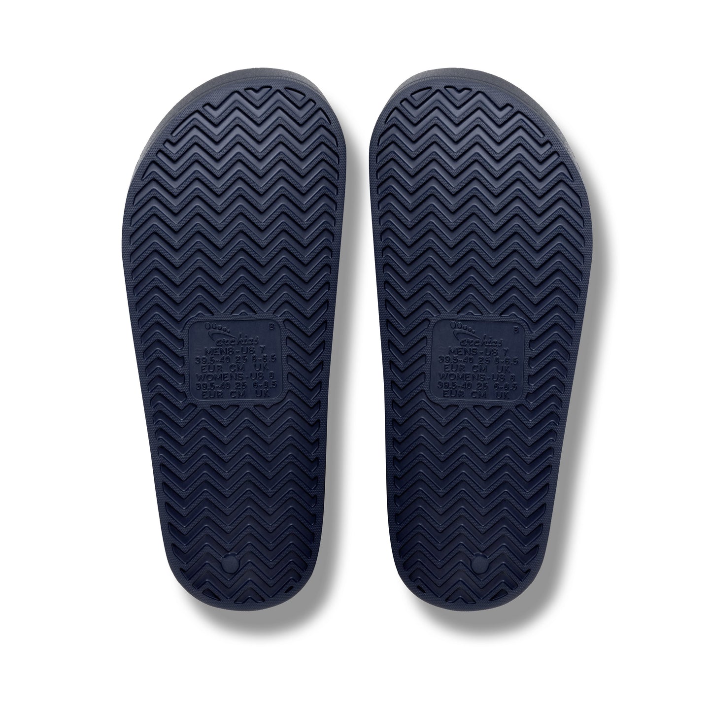 Archies Navy Arch Support Slides - Classic