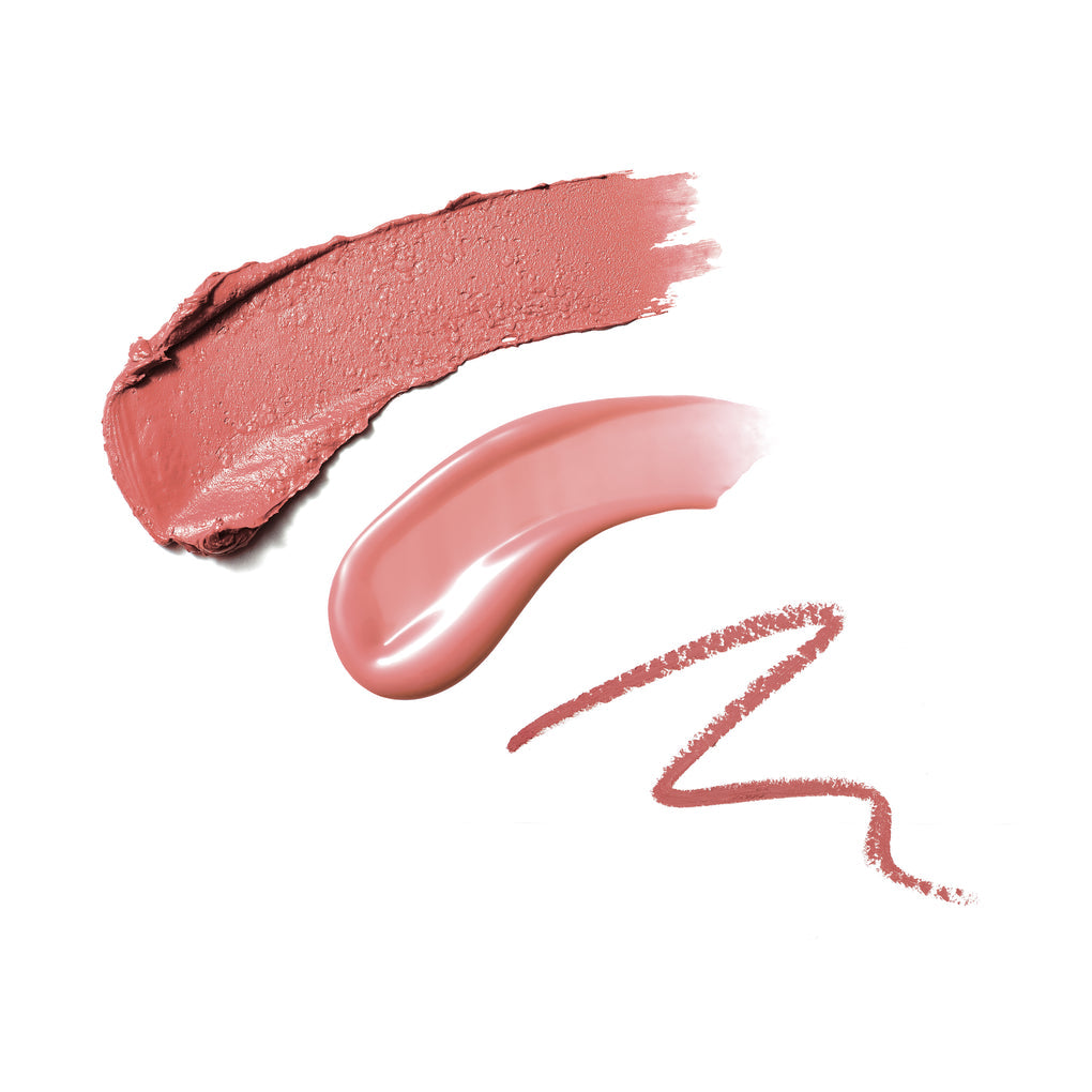 Delilah 3 Piece Lip Wardrobe Collection in Nude