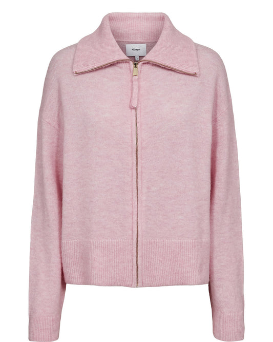 Numph Fuette Cardigan in Pink Lady