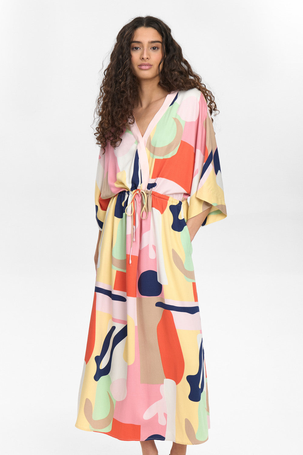 Numph Ulrika Dress in Flamingo Pink