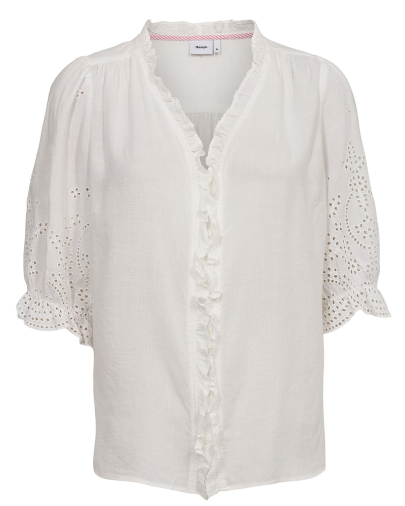 Numph Winie Shirt in Bright White