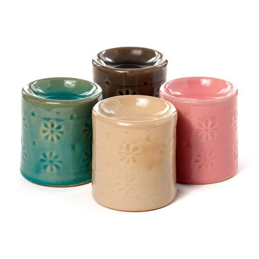 Small Embossed Flower Wax burner