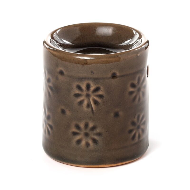 Small Embossed Flower Wax Burner