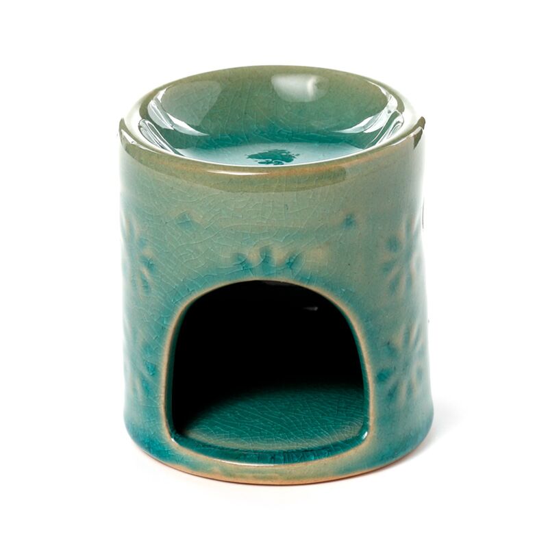 Small Embossed Flower Wax Burner