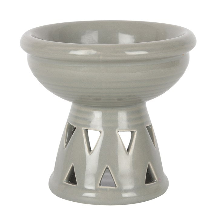 Off White Deep Bowl Ceramic Oil Burner