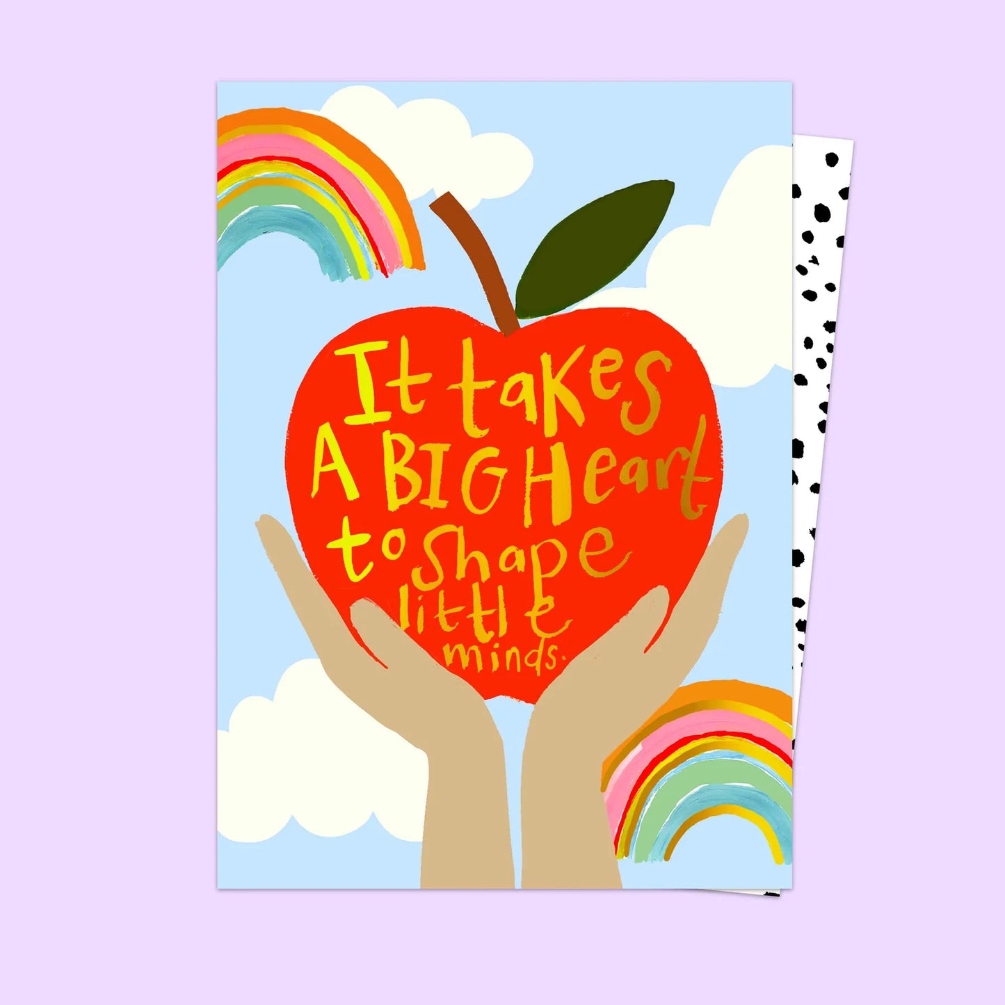 Big Heart & Little Minds Teacher Card by Eleanor Bowmer