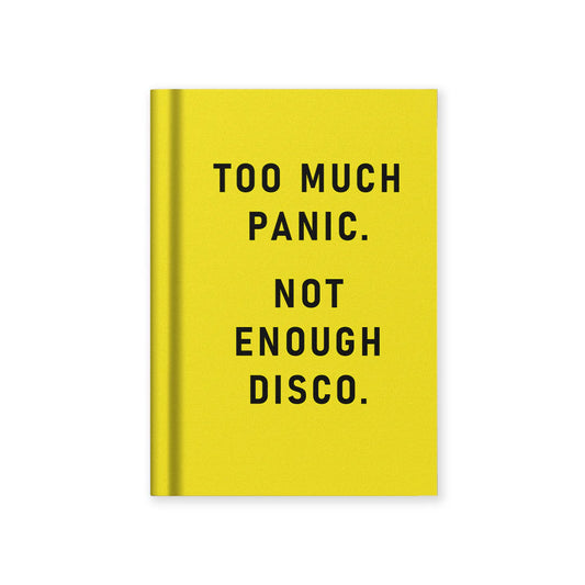 Ohh Deer Too Much Panic, Not Enough Disco Fabric Hardback Notebook (A7)