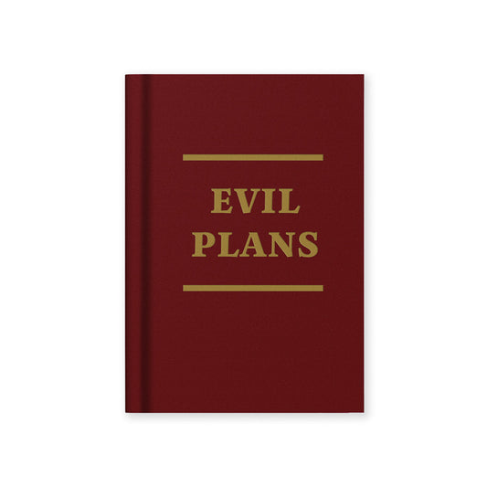 Ohh Deer Evil Plans A7 Fabric Hardback Notebook