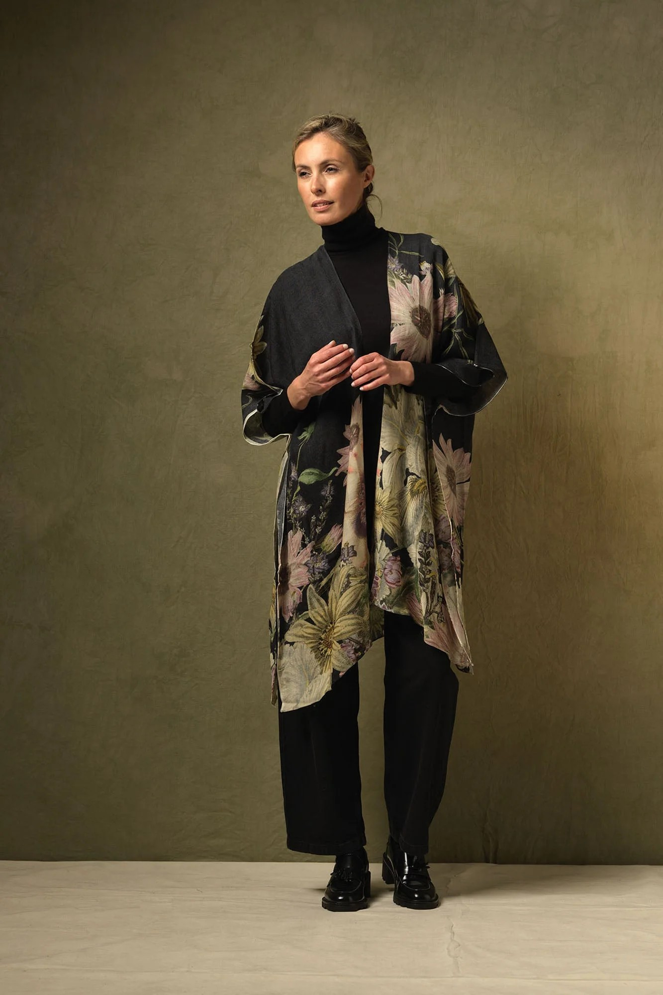 One Hundred Stars Daisy Black Wool Throwover