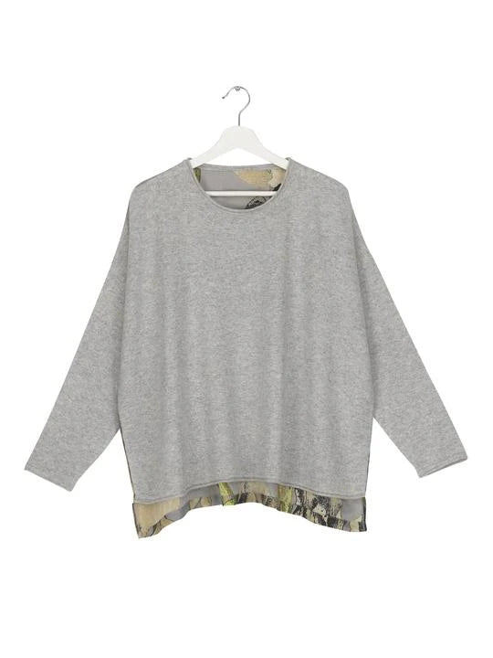 One Hundred Stars Iris Grey Cashmere Jumper