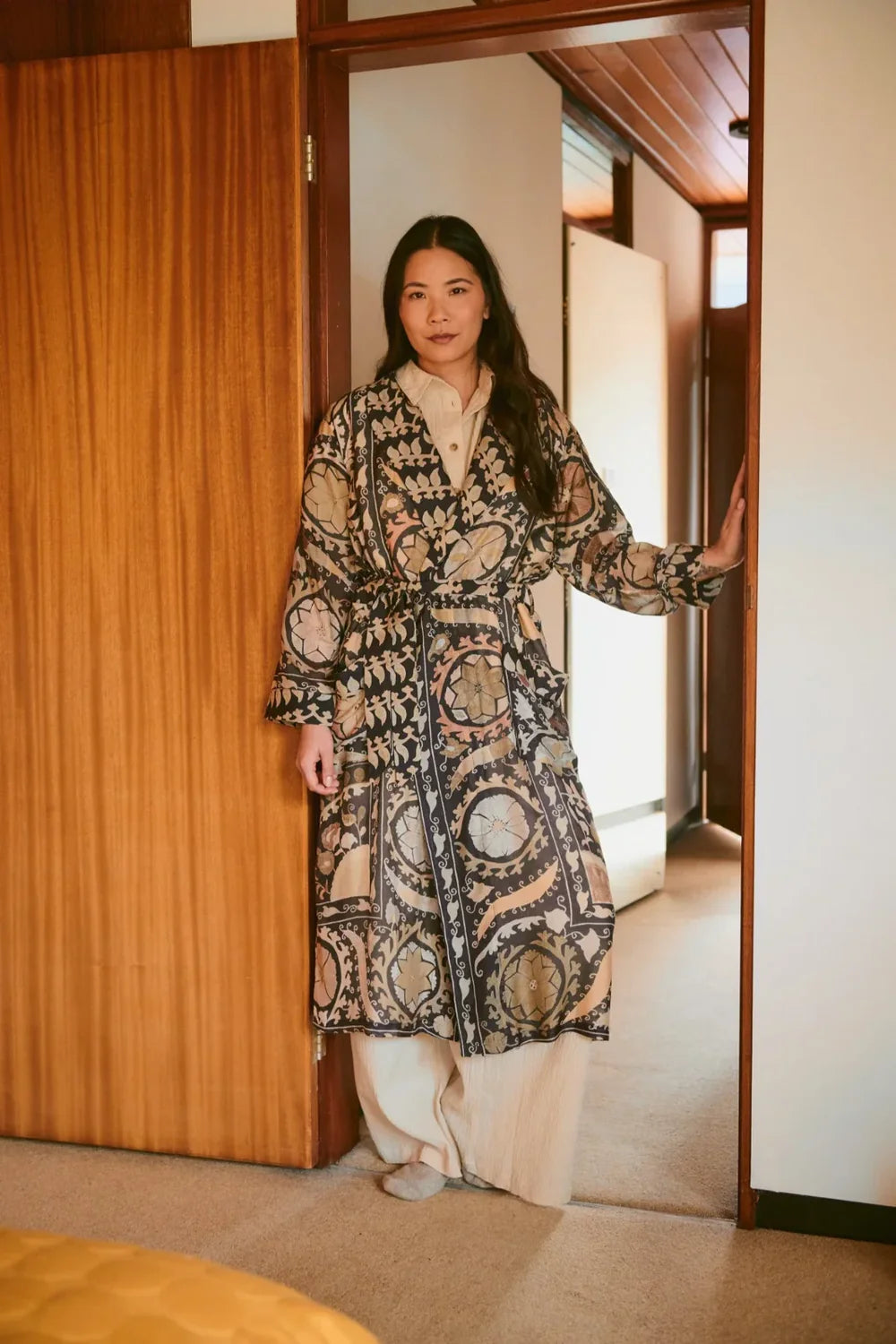 One Hundred Stars Susani Charcoal Gown