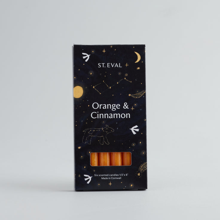 St Eval Orange & Cinnamon 1/2" x 6" Scented Candle Box of 6