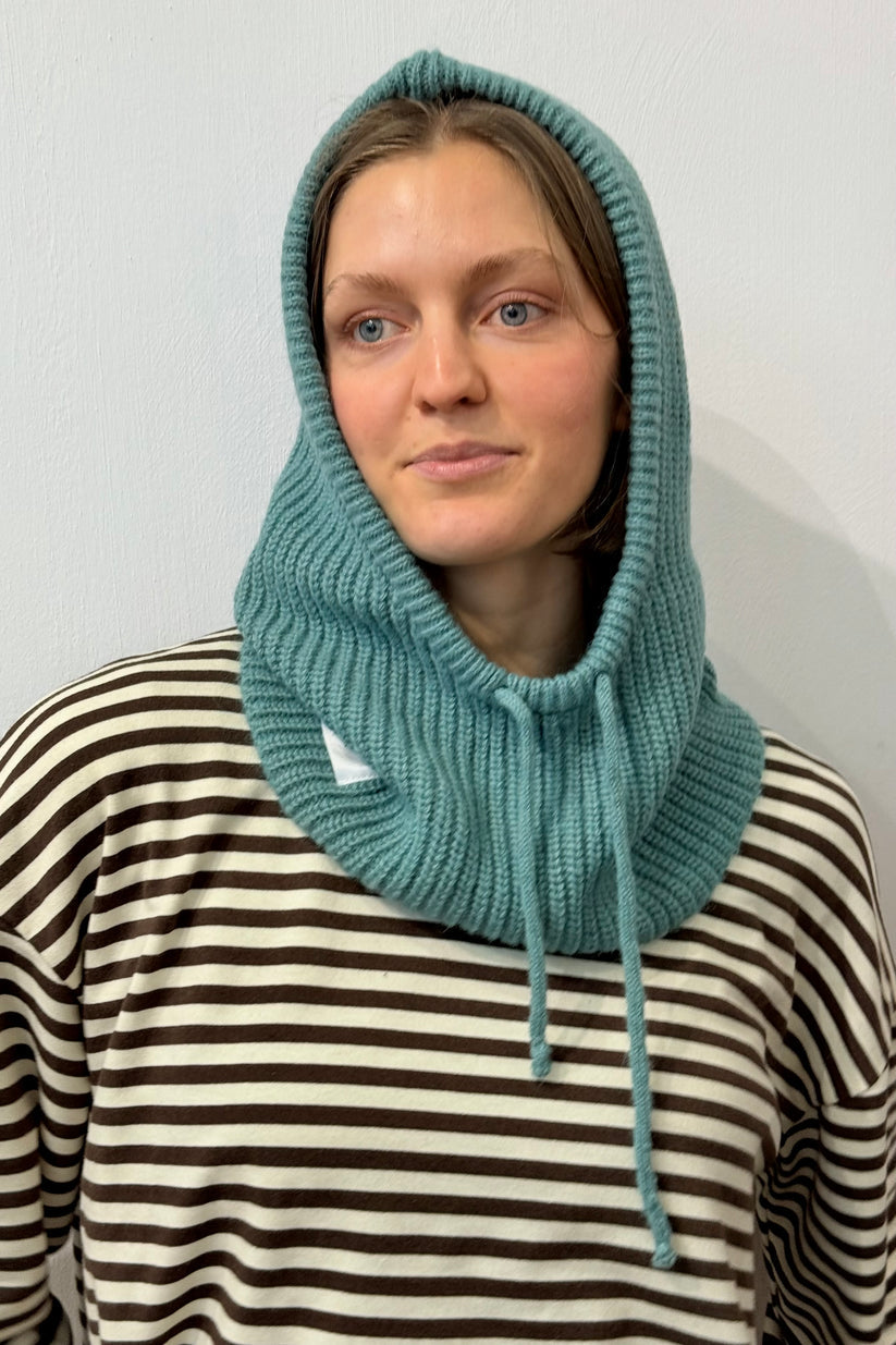 Ost London Marie Mohair Balaclava -Teal