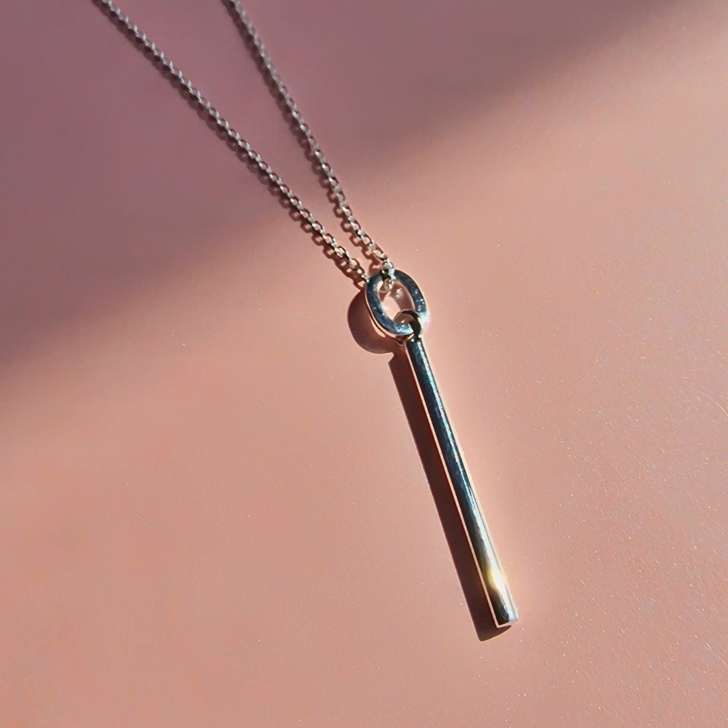 Vurchoo Jewellery Minimalist Silver Bar Pendant