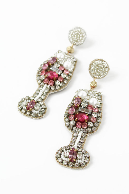 My Doris Pink Champagne Earrings